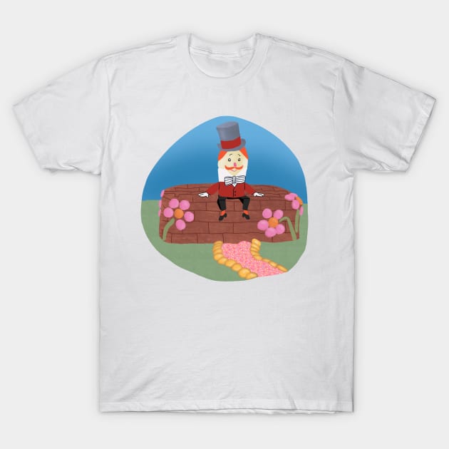 Humpty Dumpty Cake T-Shirt by rachaelthegreat